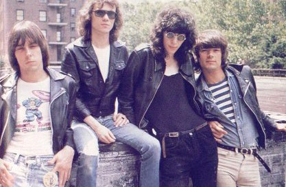 Ramones looking as excited as ever about hitting the US charts - (Don't Care collection)