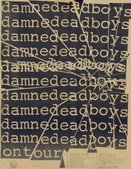 Damned/Dead Boys tourposter 1977 - (Dont Care collection)