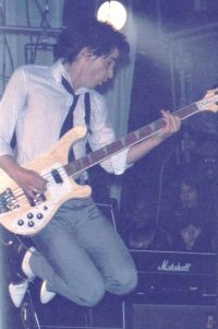 Bruce Foxton leaping for joy - (Dont Care collection)